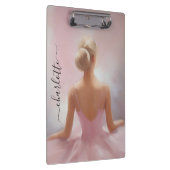 Geschilderde Ballerina in Roze Klembord (Rechts)