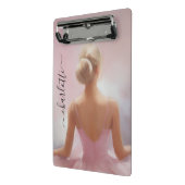 Geschilderde Ballerina in Roze Mini Klembord (Angled2)