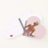Geschilderde Ballerina in Roze Notitieboek (Binnen)