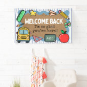 Geschilderde banner Kijk terug naar school Welkom (Insitu)