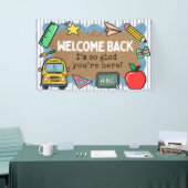 Geschilderde banner Kijk terug naar school Welkom (Beurs)