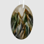 Geschilderde bergen ornament (voorkant)