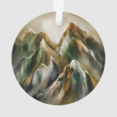 Geschilderde bergen ornament (achterkant)
