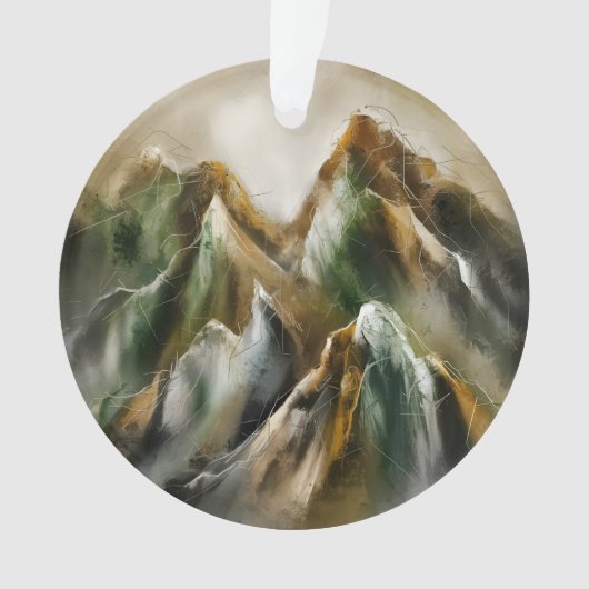 Geschilderde bergen ornament (voorkant)
