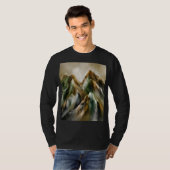 Geschilderde bergen t-shirt (Voorkant volledig)