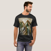 Geschilderde Bergen T-shirt (Voorkant volledig)