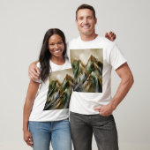 Geschilderde bergen t-shirt (Unisex)