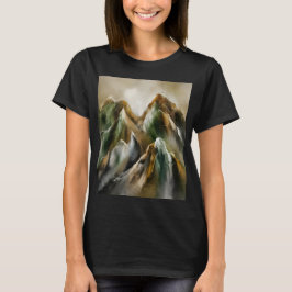 Geschilderde Bergen T-shirt