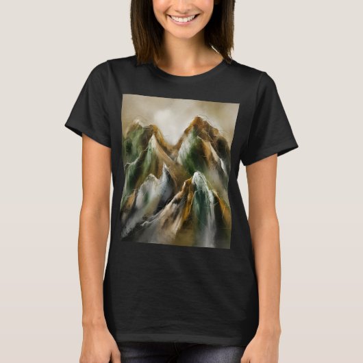 Geschilderde Bergen T-shirt (Voorkant)