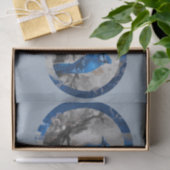 Geschilderde blauwe gaai DBL Tissuepapier (Geschenk)
