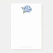 Geschilderde Blauwe Hortensia Bloei Persoonlijk Post-it® Notes (Voorkant)