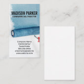 Geschilderde Blauwe Muur | Gereedschap Paint Rolle Visitekaartje (Voorkant / Achterkant)