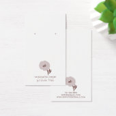 geschilderde bloem oorbel display Kaart (Bureau)