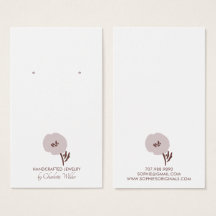  geschilderde bloem oorbel display Kaart