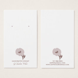  geschilderde bloem oorbel display Kaart