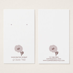 geschilderde bloem oorbel display Kaart