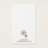 geschilderde bloem oorbel display Kaart (Achterkant)