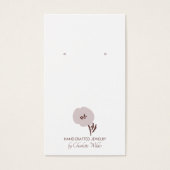 geschilderde bloem oorbel display Kaart (Voorkant)