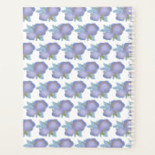 Geschilderde Bloem Paarse Patroon Weekplanner Planner (Achterkant)