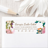 geschilderde bloemen bloemen retour adres labels i (Insitu)