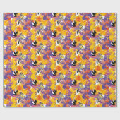 Geschilderde bloemen. cadeaupapier (Vlak)