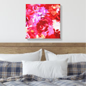 Geschilderde Bloemen Canvas Afdruk (Insitu (Slaapkamer))