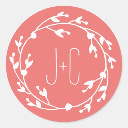 Geschilderde bloemen gunstiger Sticker (Voorkant)