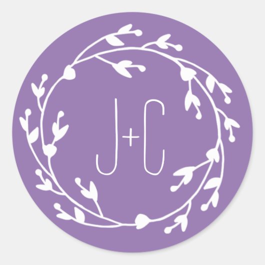 Geschilderde bloemen gunstiger Sticker (Voorkant)