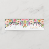 Geschilderde Bloemen Haar Stylist Afspraak Gevouwe Afsprakenkaart (Buitenkant ongevouwen)