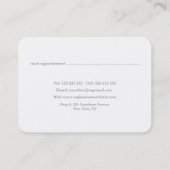 Geschilderde Bloemen Make-up Artist Afspraakkaarte Afsprakenkaartje (Achterkant)