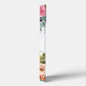 Geschilderde Bloemen Monogram Apple iPhone Case (Achterkant / Rechts)