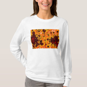 Geschilderde bloemen T-shirt