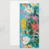 Geschilderde bloemen uitnodiging (Voorkant / Achterkant)