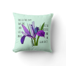 Geschilderde bloemen, vers van psalm 118:24