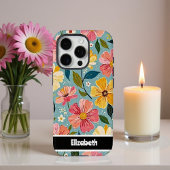  geschilderde bloementelefoon Hoesje