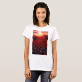 geschilderde bloementuin t-shirt (Voorkant volledig)