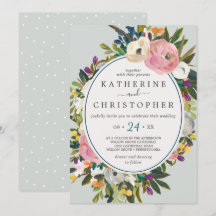 Geschilderde Bloemige Bruiloft