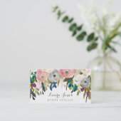 Geschilderde Bloemist Stylist Visitekaartjes Afsprakenkaartje (Staand voorkant)