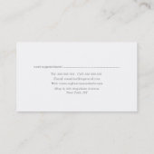 Geschilderde Bloemist Stylist Visitekaartjes Afsprakenkaartje (Achterkant)