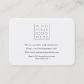 Geschilderde bloemist Voeg eigen Logo Kaarten toe Visitekaartje (Achterkant)