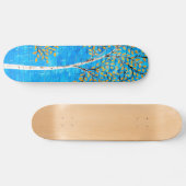 geschilderde bomen persoonlijk skateboard (Horizontaal)