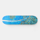 geschilderde bomen persoonlijk skateboard (Horizontaal)