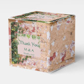 Geschilderde Bricks Green Ivy Wedding Favoriete Bo Bedankdoosjes (Voorkant Zijde)