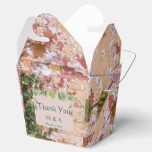 Geschilderde Bricks Green Ivy Wedding Favoriete Bo Bedankdoosjes (Geopend)