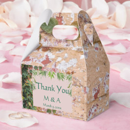 Geschilderde Bricks Green Ivy Wedding Favoriete Bo Bedankdoosjes