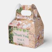 Geschilderde Bricks Green Ivy Wedding Favoriete Bo Bedankdoosjes (Voorkant Zijde)