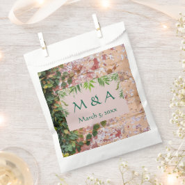 Geschilderde Bricks Green Ivy Wedding Favoriete Ta Bedankzakje
