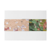 Geschilderde Bricks Green Ivy Wedding Uitnodigingen Wikkel (Achterkant Voorbeeld)