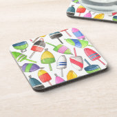 Geschilderde broodboeien bier onderzetter (Linkerzijde)