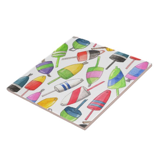 Geschilderde broodboeien tegeltje (Zijkant)